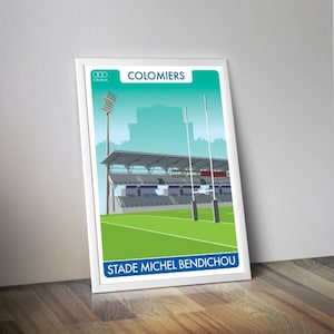 Michel Bendichou I Colomiers stadium rugby poster