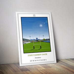 Stade Chambéry Savoie SOC rugby I Rugby stadium poster