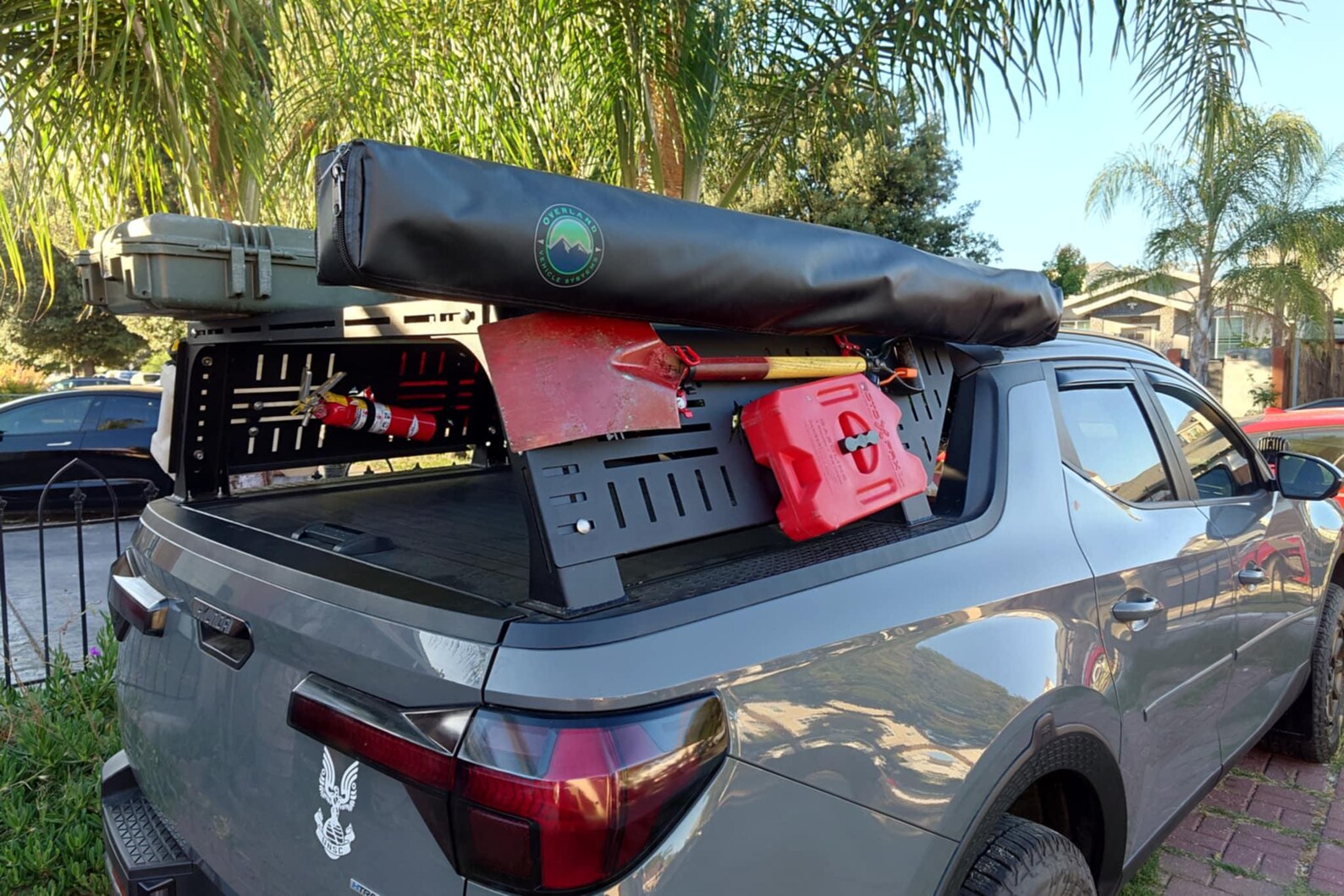 Santa Cruz Back Rack 2022-2025 Hyundai Santa Cruz Bed Rack - 16 Inch Tall - Overland ...