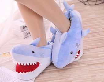 totes shark slippers