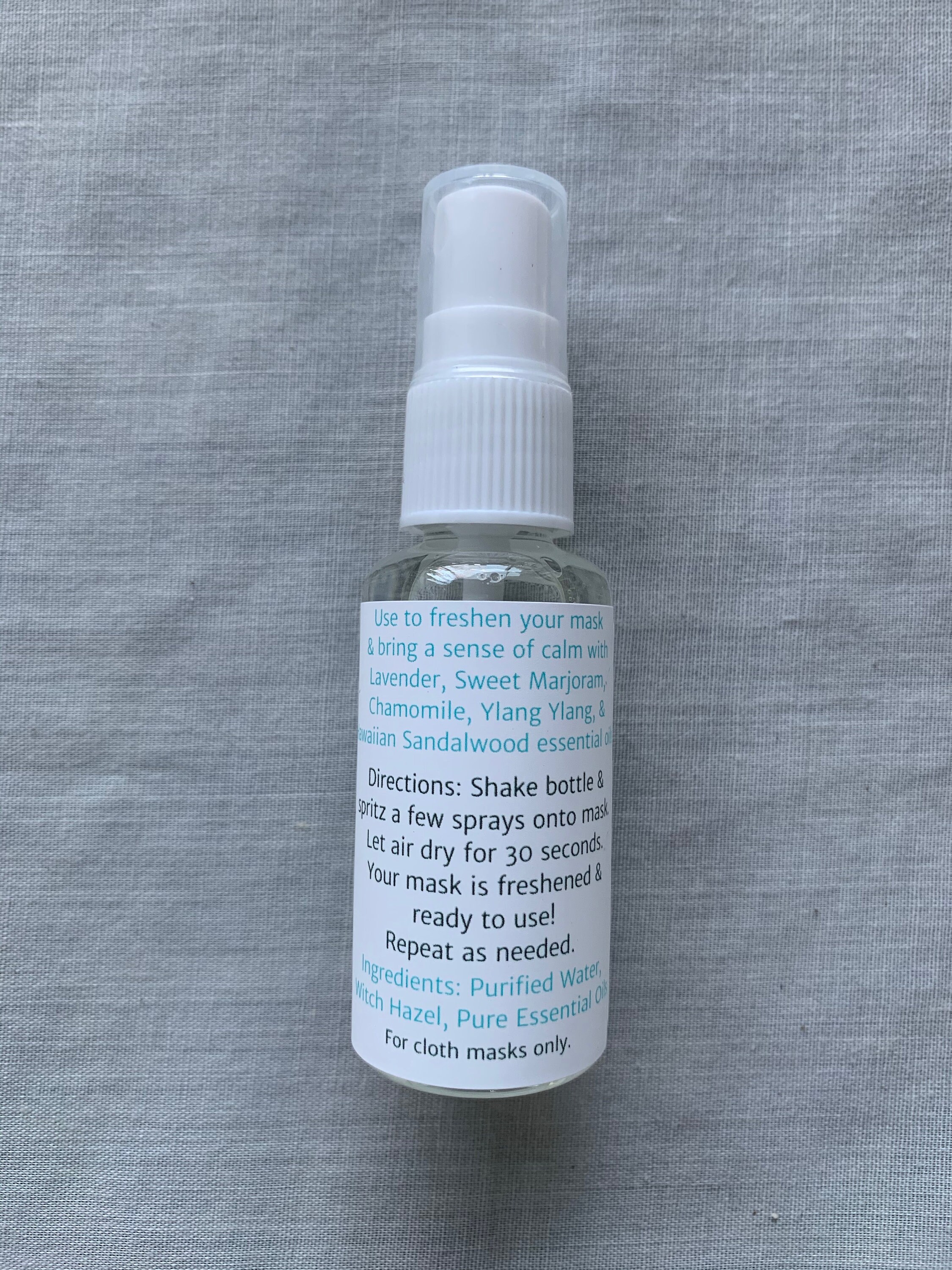 Mask Spray Face Mask Spray Mask Refresher Essential Oil Etsy