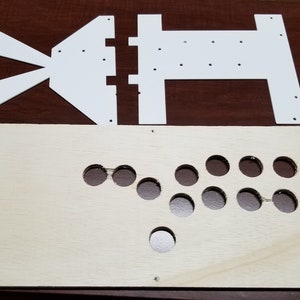 3D Printed HitBox Button Pattern Drill Guide - DIGITAL FILES