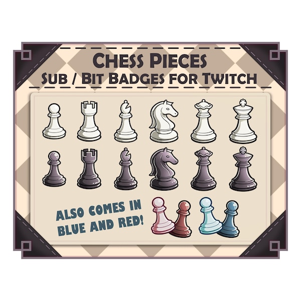 Discord Chess Sticker Black and White Discord Banners - Etsy