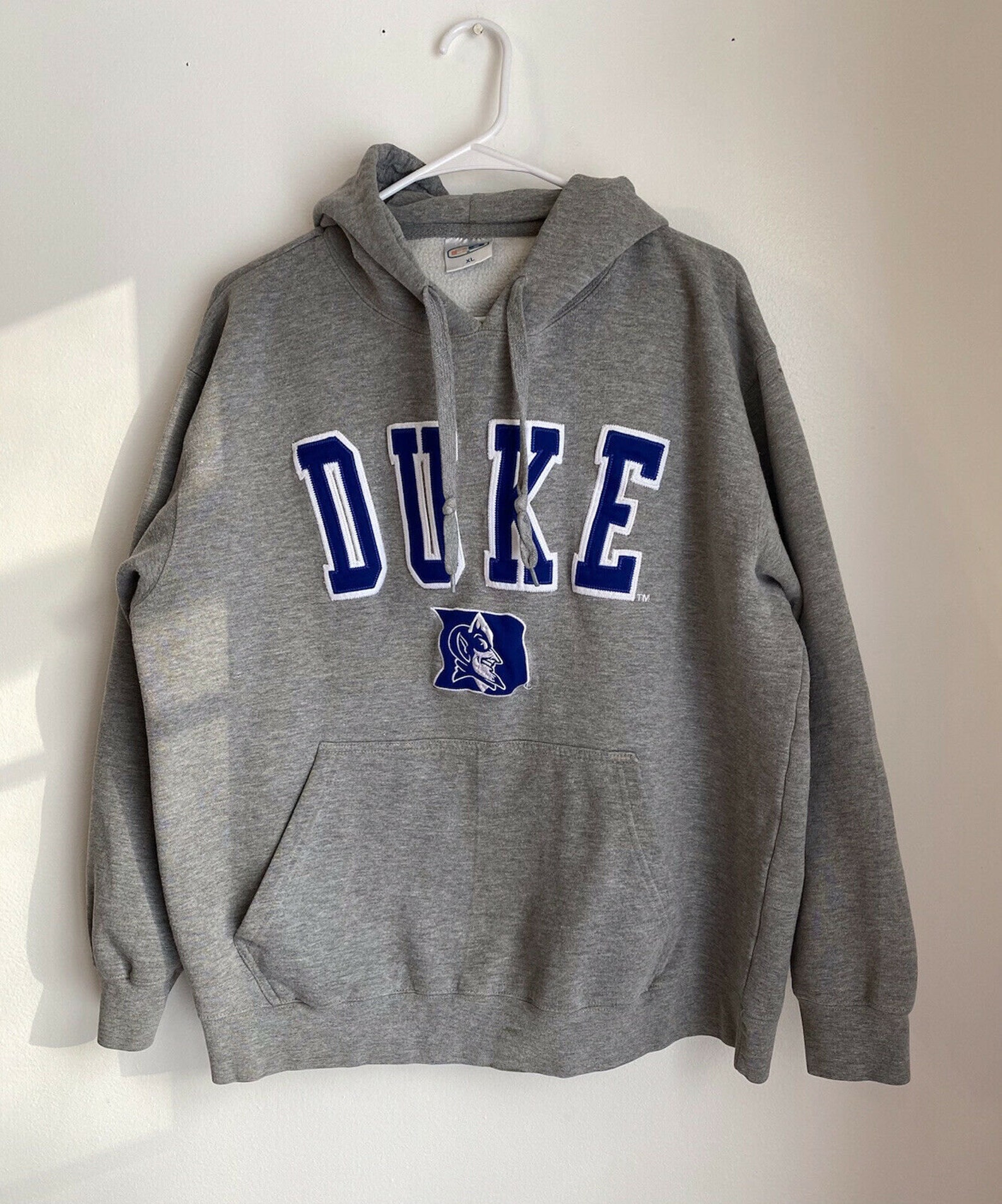 Vintage E5 duke university blue devils gray hoodie sweatshirt | Etsy