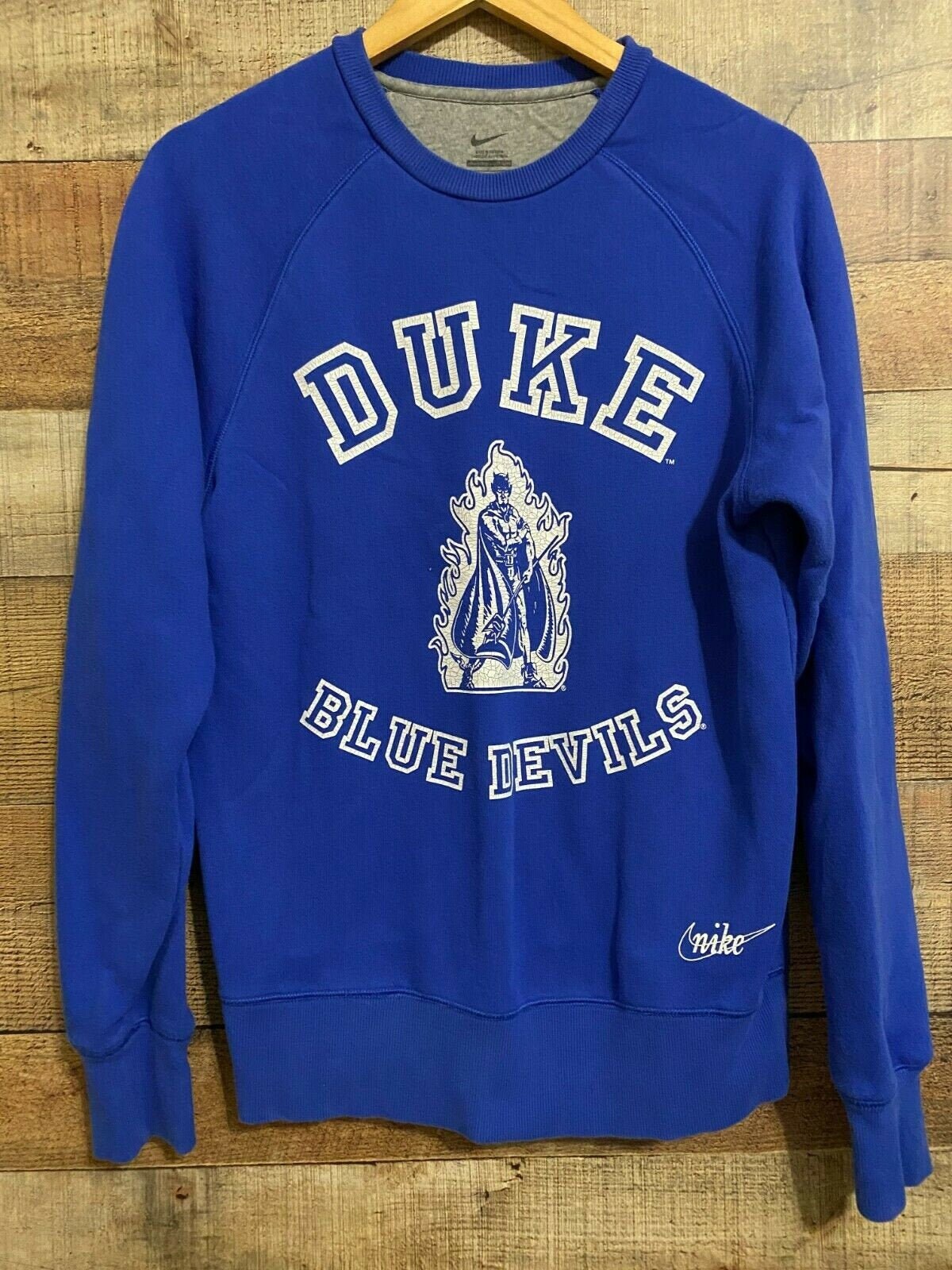 90s nike duke blue devils crewneck sweatshirt size s/p/ch Etsy