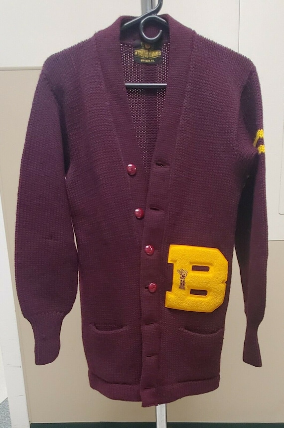 60s Vintage Bloomsburg College Letterman Sweater