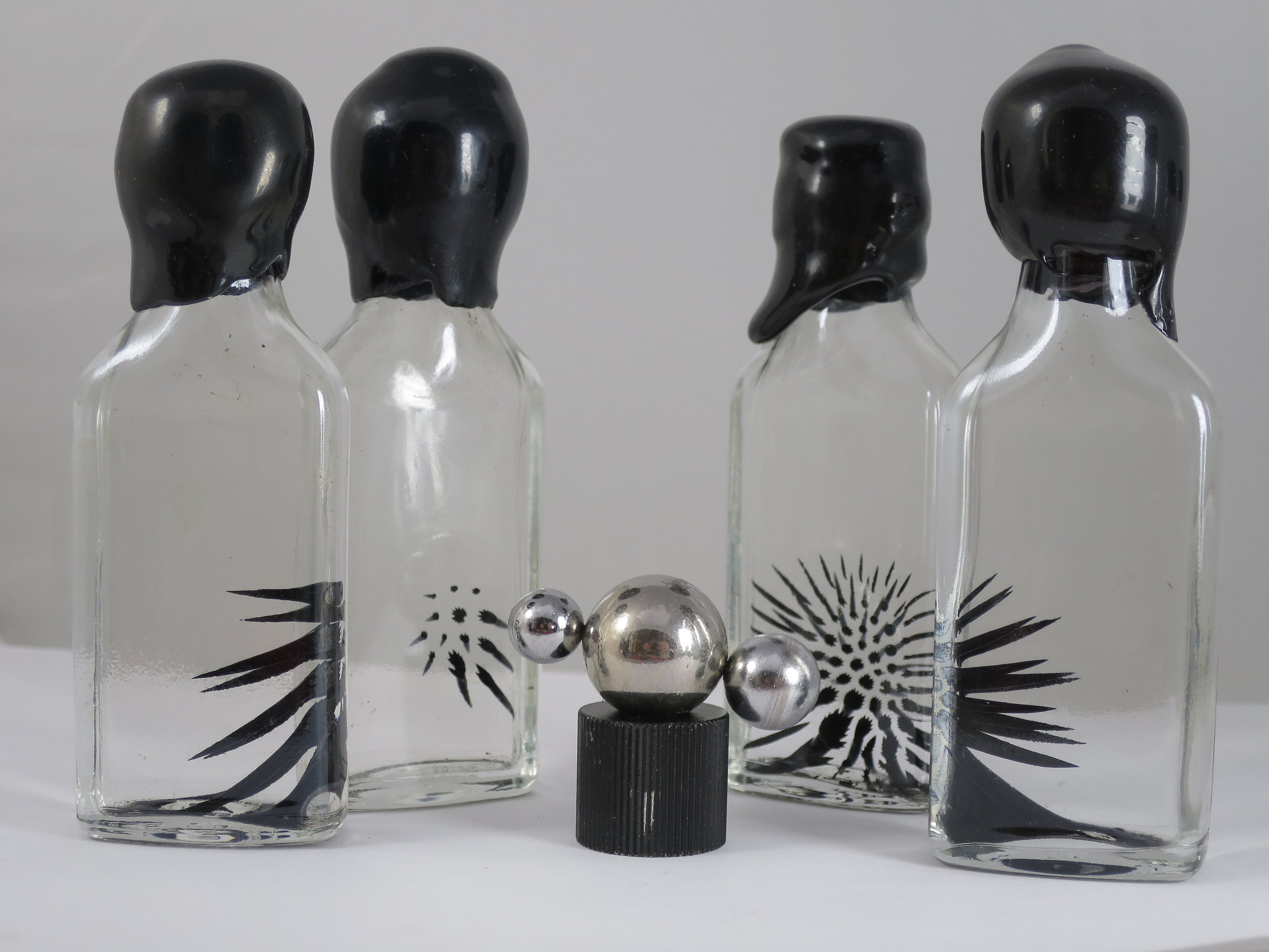Ferrofluid Motion Magnetic Liquid Bottle Display by Concept Zero 