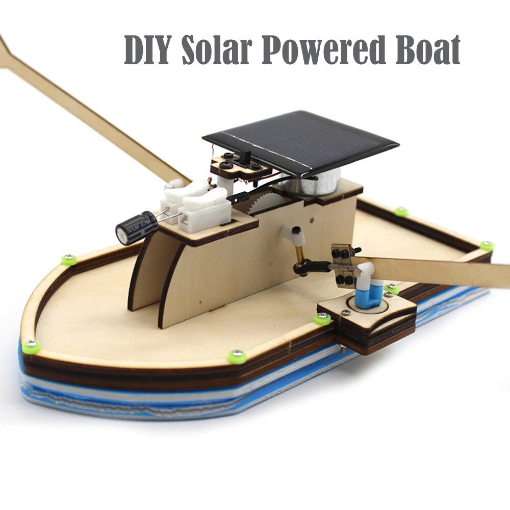 Alta calidad solar alimentado barco DIY modelo Robot barco Etsy