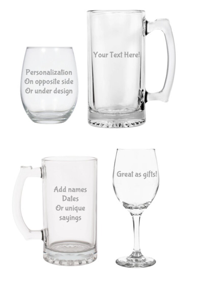 Cheers Etched Beer Mug Dishwasher Safe Permanent Design Etsy