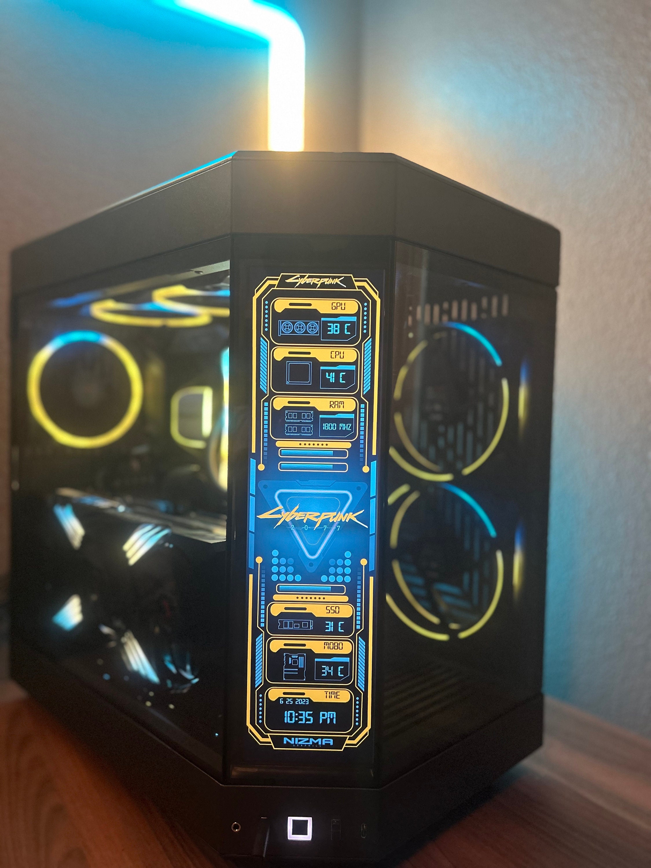 SENSOR PANEL Cyber Yellow Skin/template 515 X 1920 (12.6