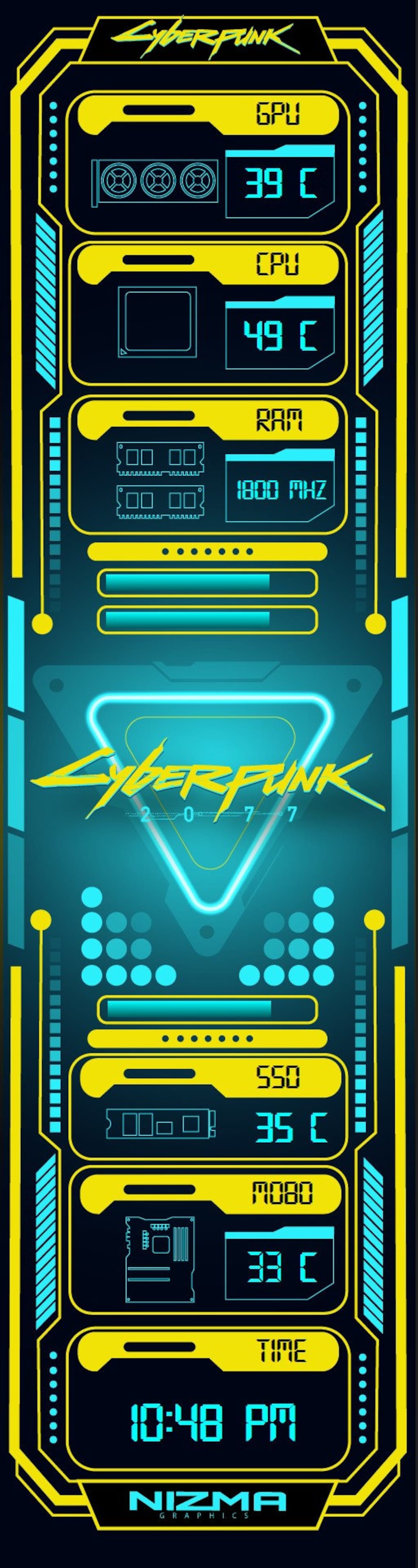 SENSOR PANEL Cyber Yellow Skin/template 515 X 1920 (12.6