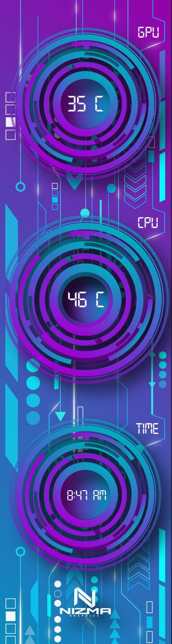 Cotton Candy-sensor PANEL Template & PNG 515 X 1920 (12.6