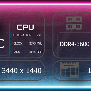 SENSOR PANEL TEMPLATE 1920x515 12.6" (Horizontal Orientation) Displays *For Uses With Aida64*