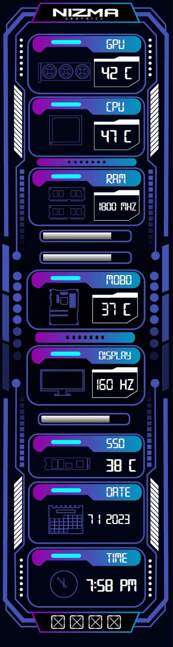 【お1人様1点限り】 SENSOR PANEL Cyber Purple Skin/template 515 X 1920 (12.6 クラフト・布製品