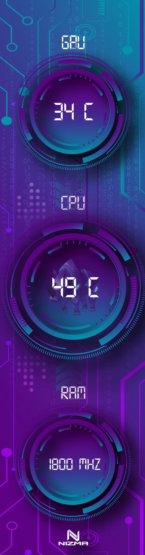 Artic Rhino-sensor PANEL Skin/template 515 X 1920 (12.6
