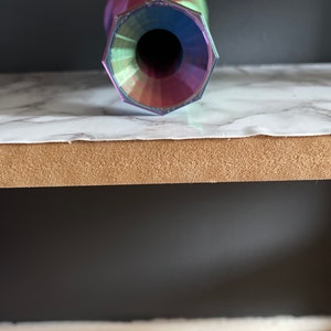 Color changing vase. Multicolored vase Every side is a different variation of colors Decorative vase image 4