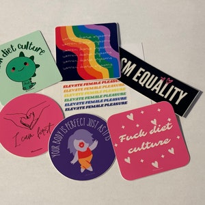 Feminismus Sticker Pack (7 Sticker zum Preis von 5!)