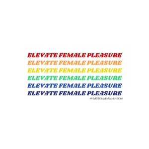 Elevate Female Pleasure Sticker (Regenbogen)