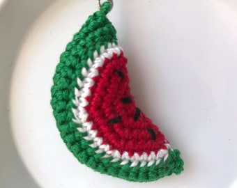 Porte-clés au crochet Melon