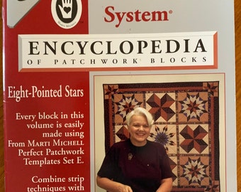 Marti Michell The Perfect Patchwork System Vol 3. Perfect Patchwork Template Set E. 12" 8-Pointed Star Set for Rotary Cutting.