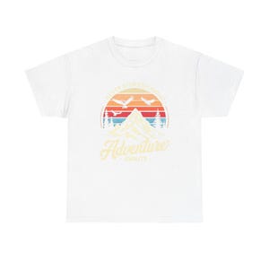 Never Stop Exploring Adventure Awaits Unisex Heavy Cotton Tee