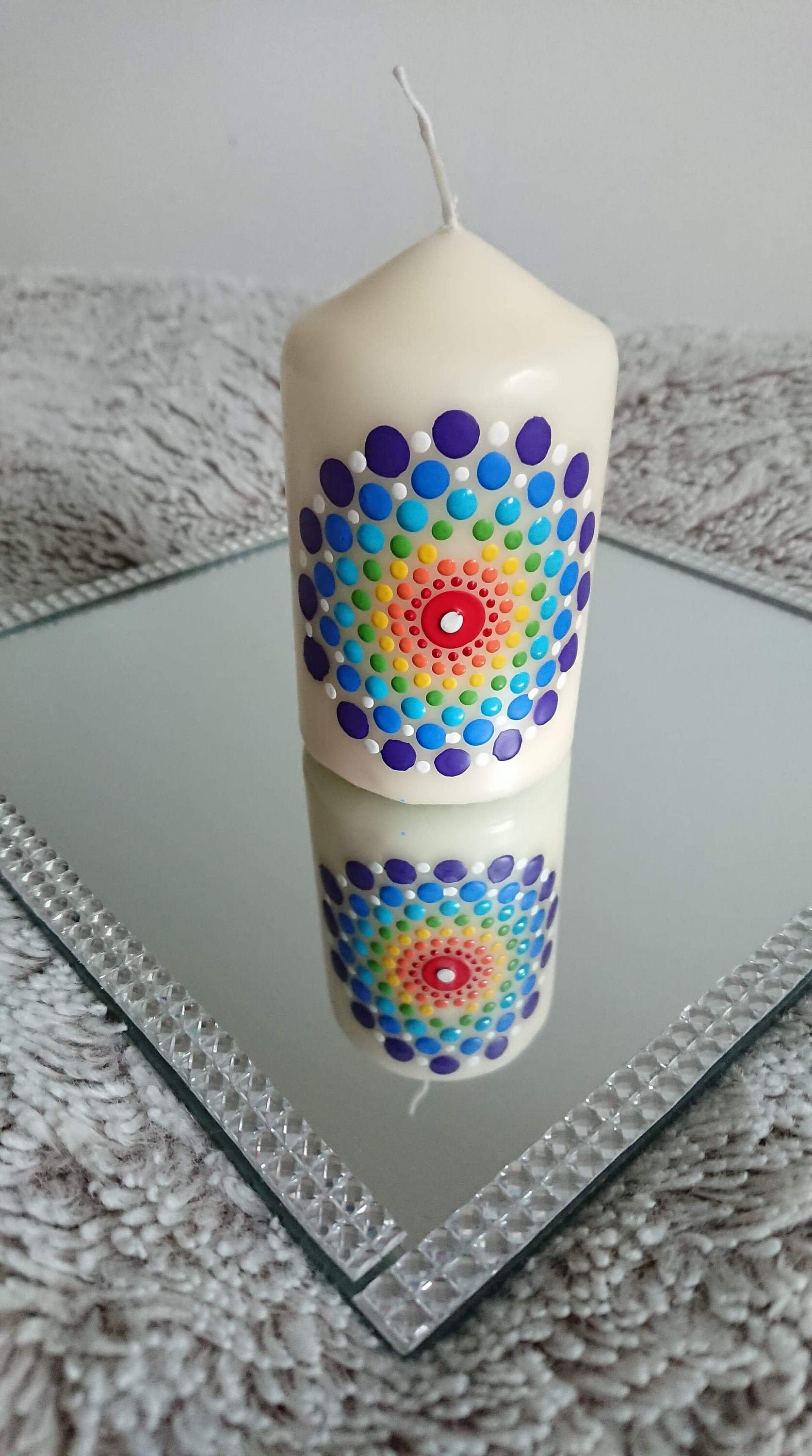 7 Chakras Bougie Personnalisée