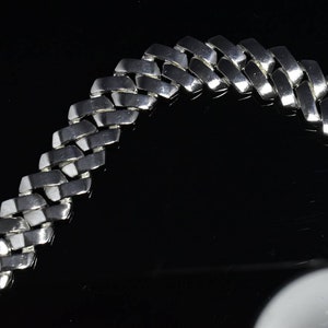 Cuban Monaco 20mm width Curn Link Bracelet Men Jewellery 9ct Gold Silver Wrist Bracelet with Box Clasp