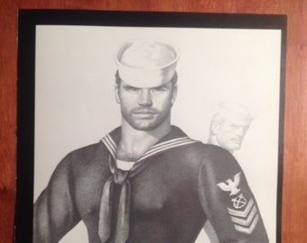 Art Page/print TOM of FINLAND Book Retrospective #3 1997