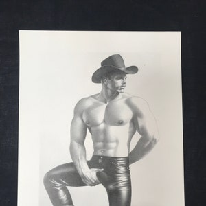 Tom of Finland 8 x 10 Print from the &quot;California &#39;84&quot; Series Cowboy