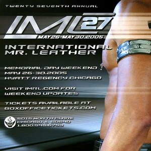 IML International Mr. Leather Poster, Chicago 2004 or 2005, your choice