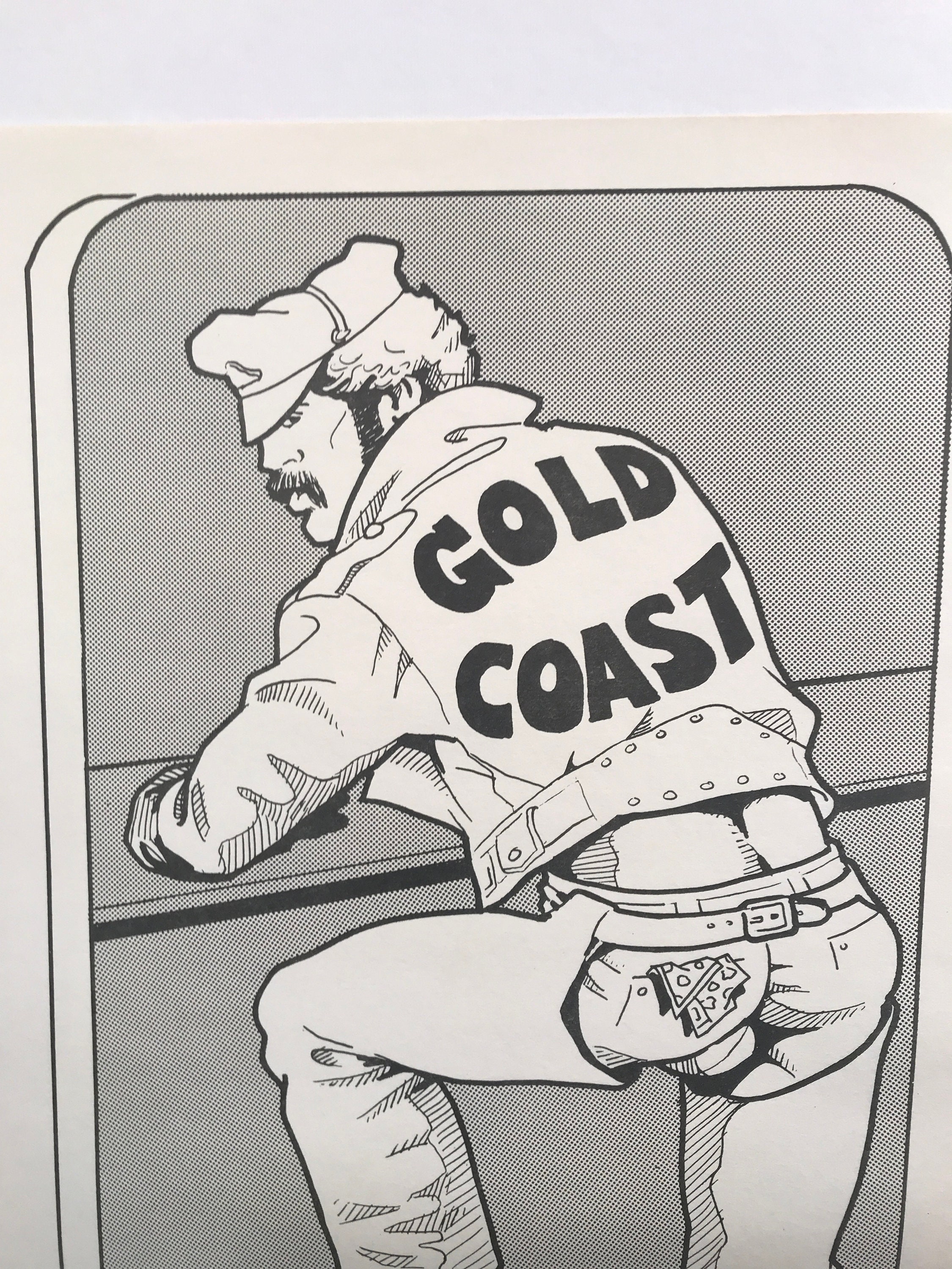 Original GOLD COAST Gay Bar Poster Usa