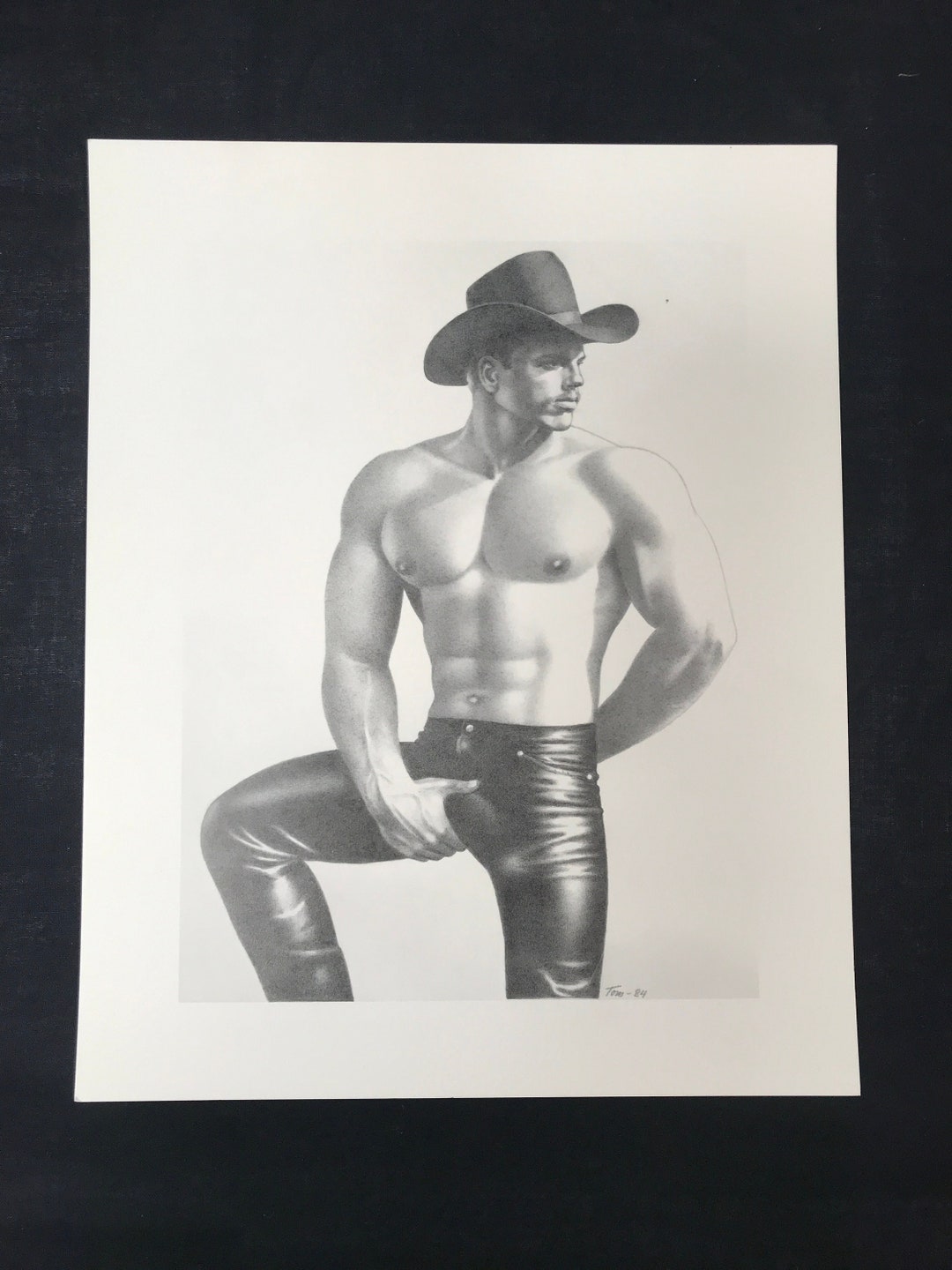 Tom of Finland 8 X 10 Print From the "california '84" Series Cowboy - Etsy