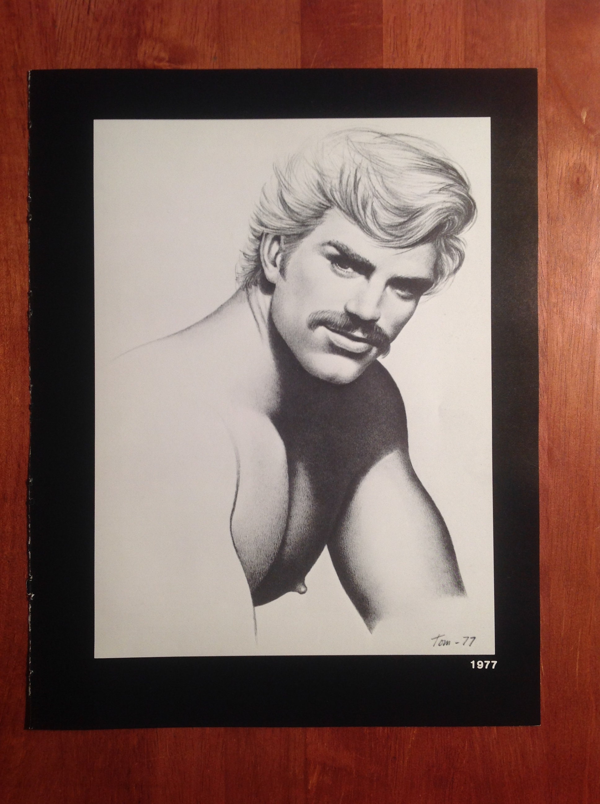Art Page print From TOM Of FINLAND Book Retrospective 1 1988 Bare art-page-print-from-tom-of-finland-book-retrospective-1-1988-bare