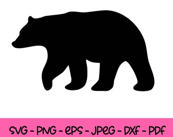 Black Bear Svg Etsy