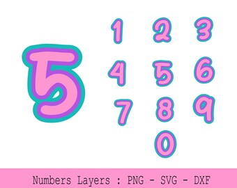 Free Free Layered Number Svg 838 SVG PNG EPS DXF File