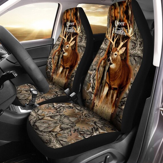 Deer Hunting Whitetail Car Seat Cover Deer Hunting Lovers Etsy