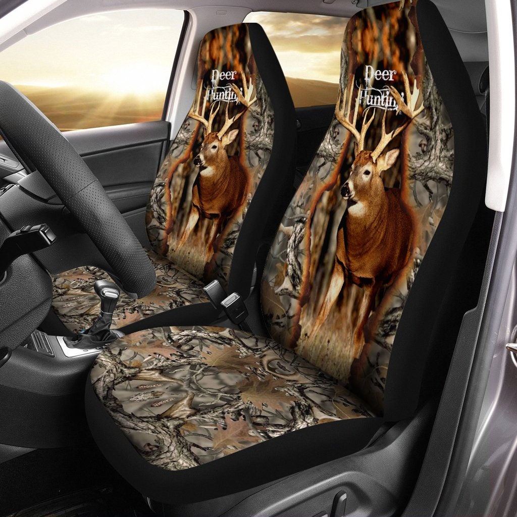 Deer Hunting Whitetail Car Seat Cover Deer Hunting Lovers Etsy