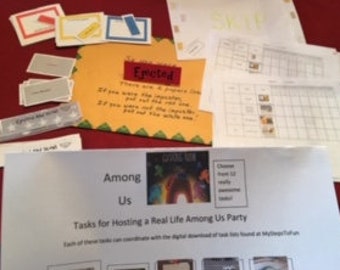 Among Us Real Life Tasks - Etsy