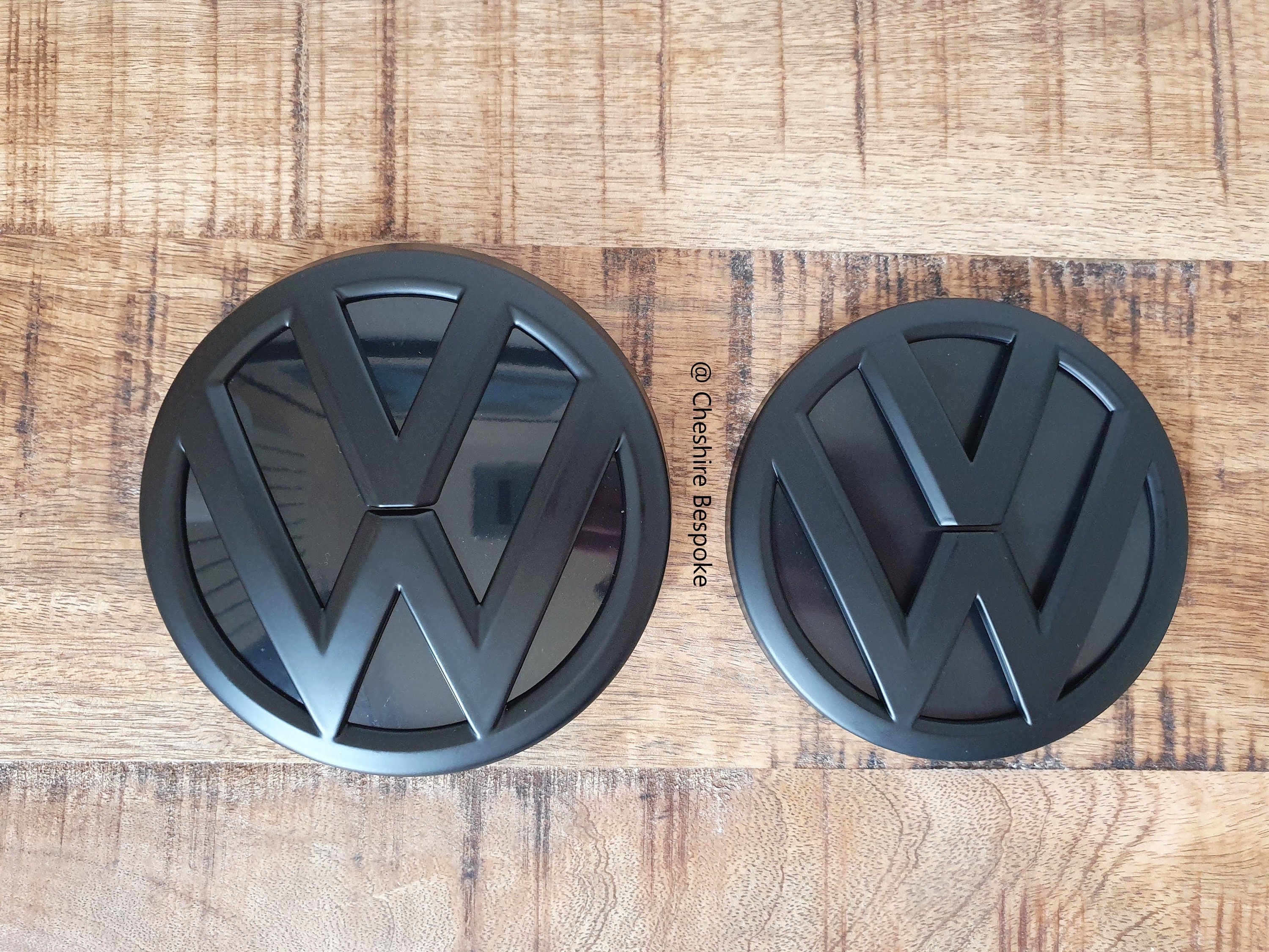VW POLO 6C MK5 Matt Matte Black Front & Rear Badge Set Fits Etsy