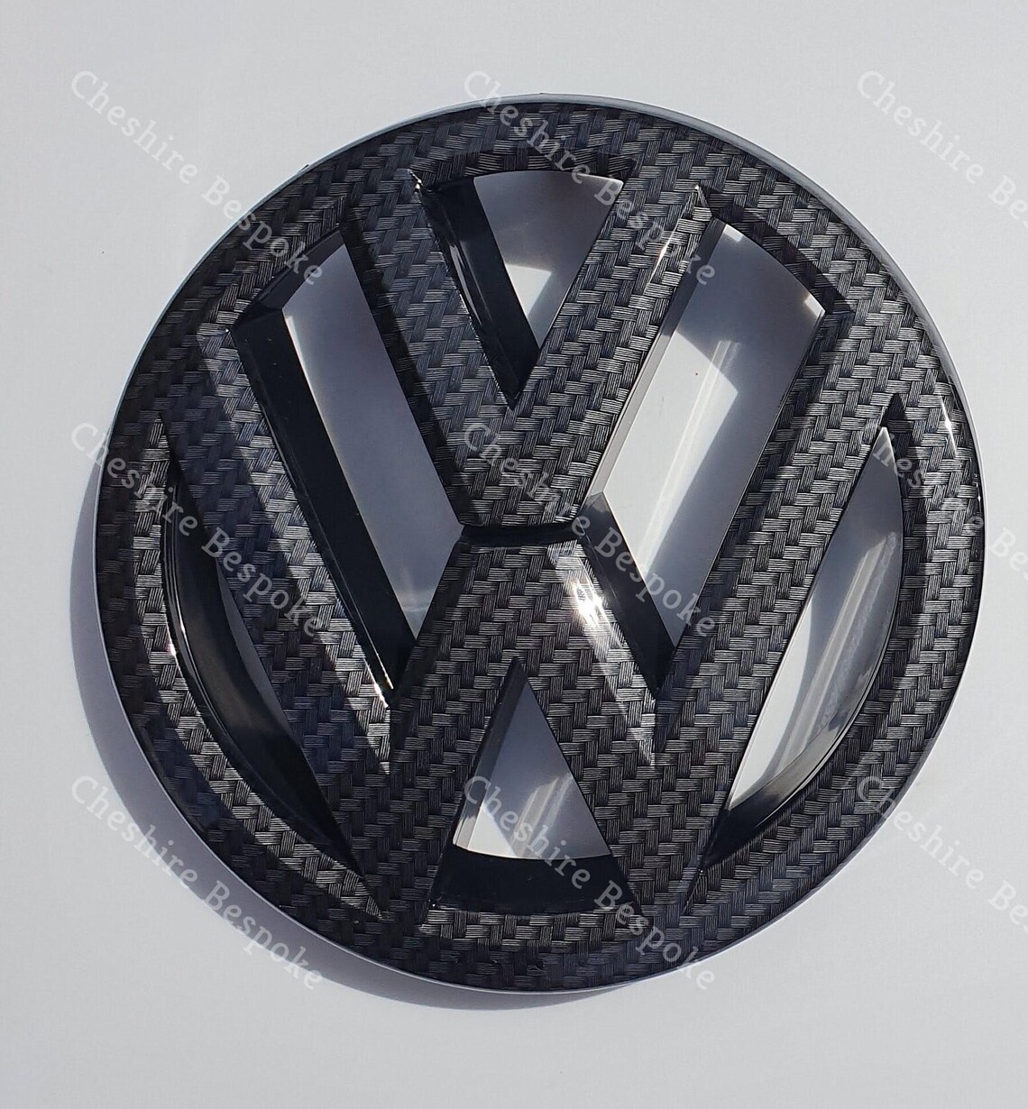 Volkswagen VW Caddy Carbon Fibre Black Front Badge Set Fits Etsy