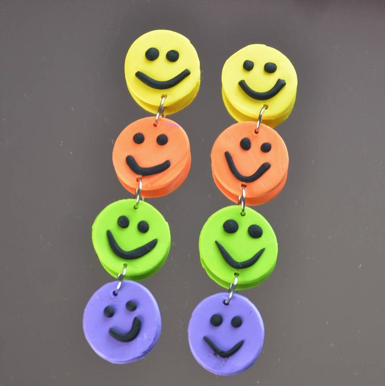 Smiley Face Stud Earrings