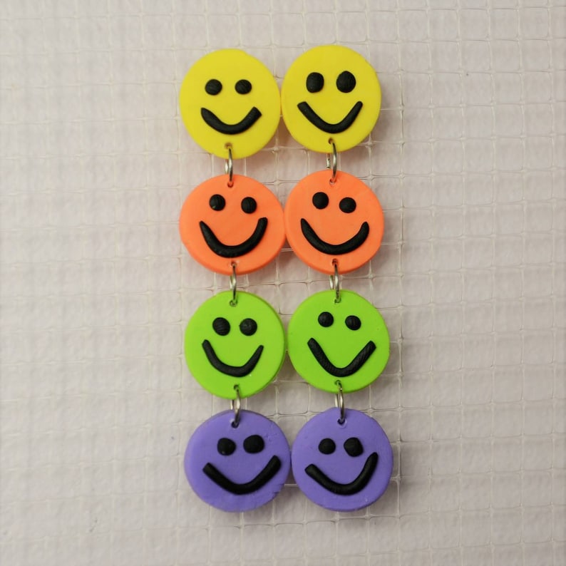 Smiley Face Stud Earrings