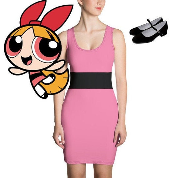 Blossom of the Powerpuff Girls Sublimation Cut & Sew Dress | Etsy