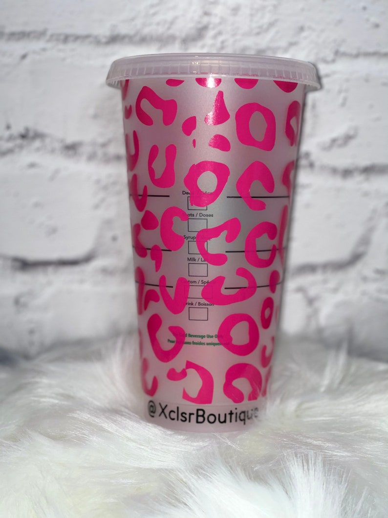 Leopard Print Starbucks Cold Cup 24 oz Venti Cold Cup