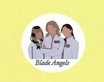 Pegatina impermeable Blade Angels de 2'x2'