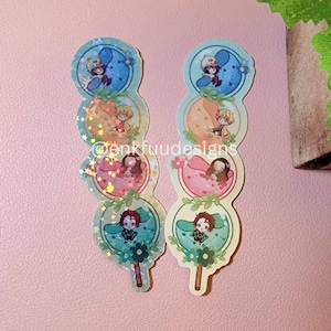 Cute Demon Anime Dango Stickers | Holographic Anime Stickers | Cute Anime Stickers | Cute Dango Stickers | Waterproof
