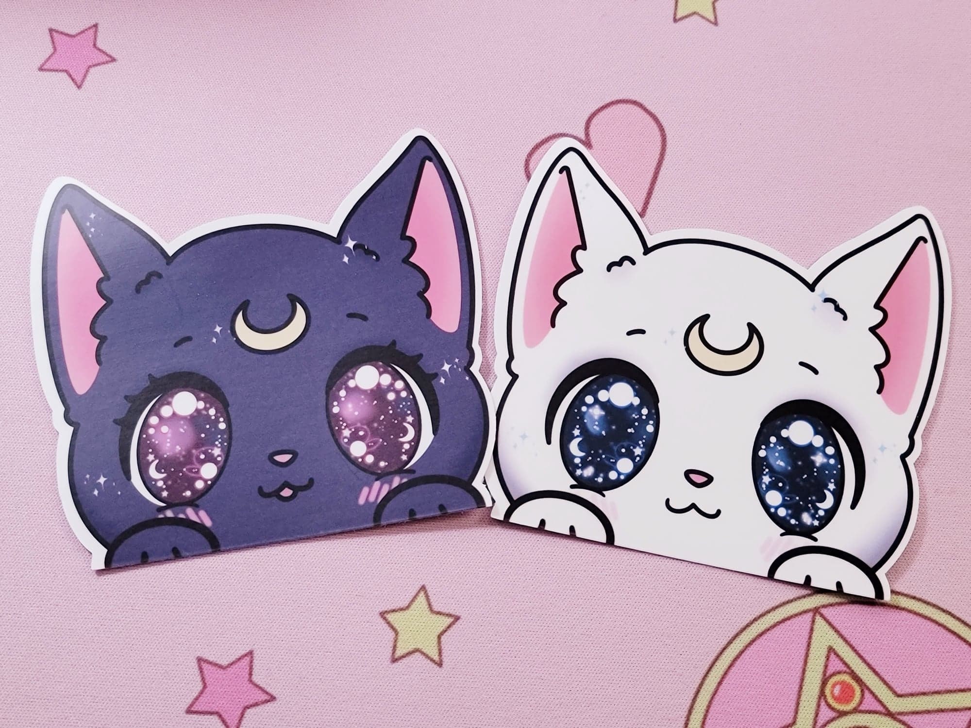 Niedliche Anime Katzen Peeker Aufkleber Magische Anime Katzen Aufkleber  Katzenaufkleber Peeker Aufkleber Anime Peeker Aufkleber Wasserfest -   Österreich