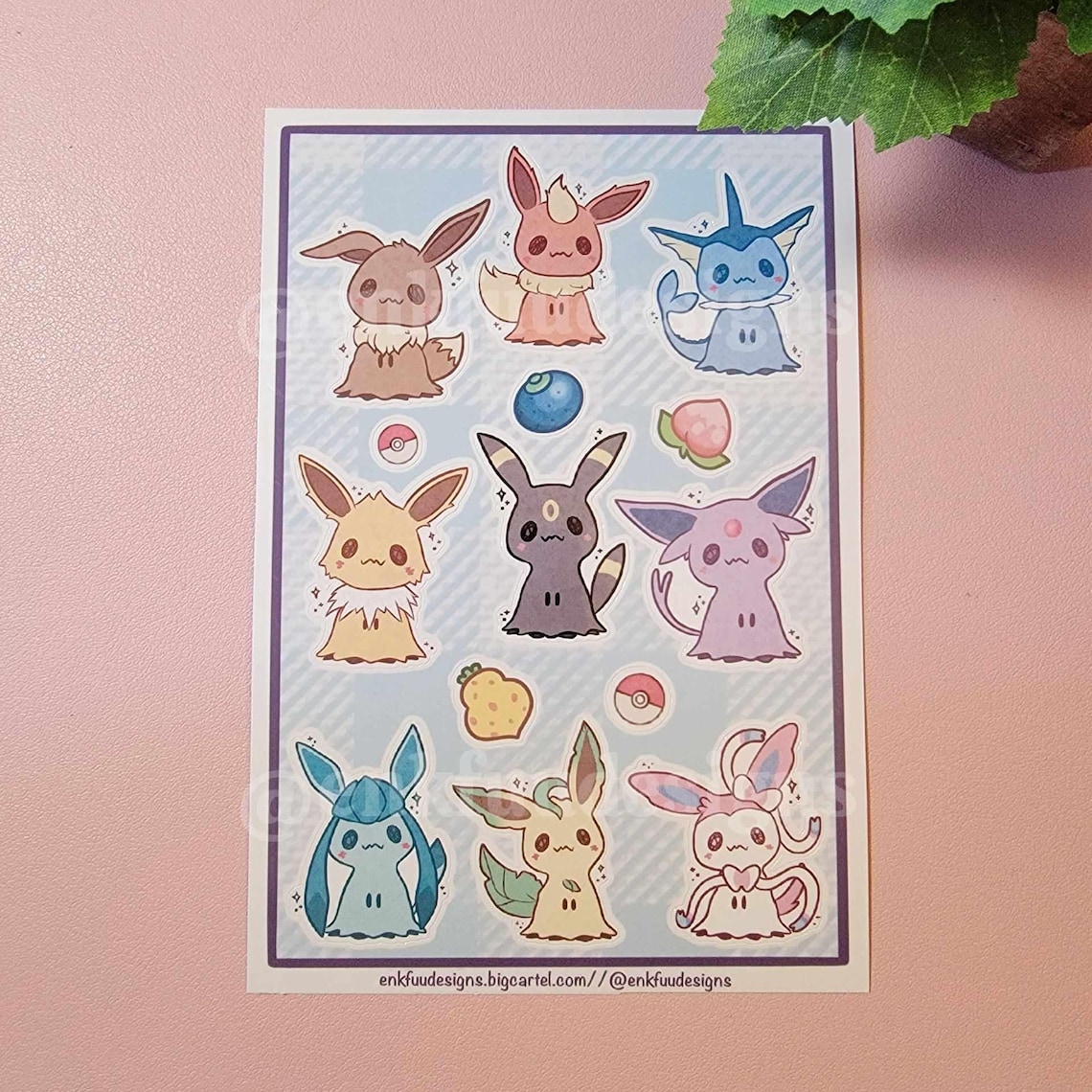 Cute Mimi-lutions Sticker Sheet | Cute Sticker Sheets | Gaming Sticker ...