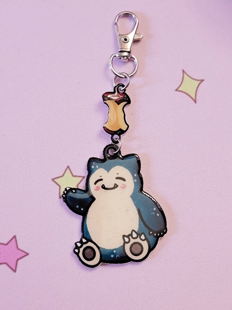 Cute Sleepylax Dangle Acrylic Keychains Cute Anime Keychains Etsy