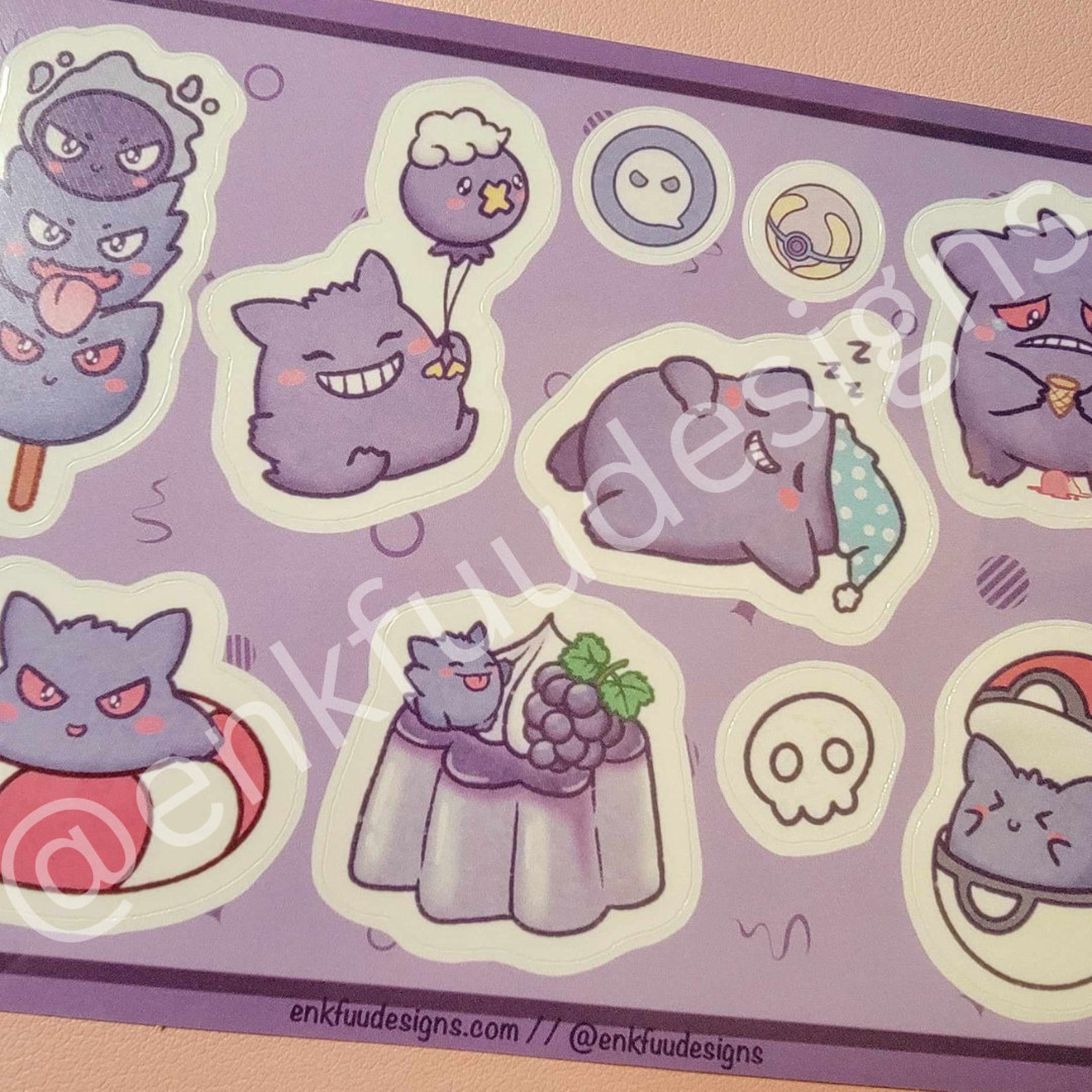 Cute Ghost Sticker Sheet | Cute Sticker Sheets | Anime Sticker Sheets ...